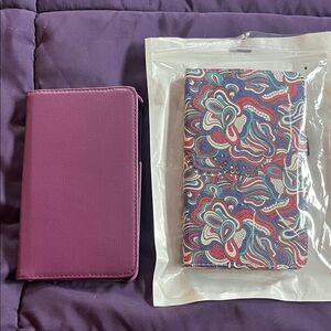 Purple and Multicolor Tablet Case        Two Cases One Price
